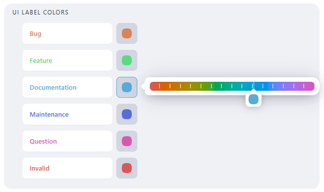 Label Colors